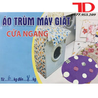 Áo trùm máy giặt Cửa Trên 6kg - 13kg - Tím chấm bi 6kg - 8kg cửa ngang