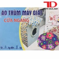Áo trùm máy giặt Cửa Trên 6kg - 13kg - Hoa tím 6kg-8kg cửa ngang