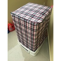 Áo Trùm Máy Giặt Cửa Trên Vải Dù Siêu Dày, Size Từ 7kg-15kg, Lựa Chọn Họa Tiết - 9KG - 10KG - CARO
