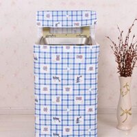 Áo Trùm Máy Giặt Cửa Trên Vải Dù Siêu Dày, Size Từ 6kg-15kg, Lựa Chọn Họa Tiết - CARO - 12KG - 15KG