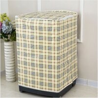 Áo Trùm Máy Giặt Cửa Trên Vải Dù Siêu Dày, Size Từ 6kg-15kg, Lựa Chọn Họa Tiết - CARO - 6KG - 8KG