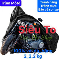 ÁO TRÙM MÔ TÔ- BẠT TRÙM XE PHÂN KHỐI LỚN VẢI DÙ CAO CẤP SIZE TO