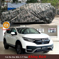 Áo Trùm Xe Honda CRV và CRV 5+2 Xử Dụng Công Nghệ May Kép Dùng Được 2 Mặt Màu Dàn Di Và Ghi Bạc Vải Xuất Nhật Vải