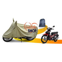 Áo trùm xe máy loại dày nhất có tai che gương, tráng Pu che nắng che mưa cực tốt