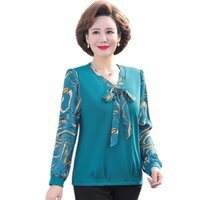 Áo trung niên tay dài cho ngừoi lớn tuổi và mẹ (thời trang trung niên Anitagreen) VT01-0722