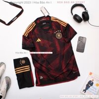 Áo Tuyển Đức 2023 - Set Bộ Quần Áo Đá Banh Đội Tuyển Đức WC 2023 Màu loang Quần Đen - Vải Thái Chuẩn Áo Thi Đấu
