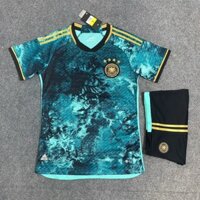 Áo Tuyển Đức 2023/24 - Set Bộ Quần Áo Đá Banh Đội Tuyển Đức Xanh Loang Mới Nhất 2023 Màu loang - Vải Thái Lỗ Xịn