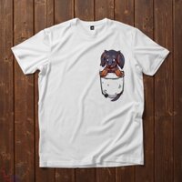 Áo Unisex Chó Dachshund trong túi đẹp chất giá rẻ ATSTA12