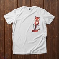 Áo Unisex hình con Cáo đỏ ở trong túi đẹp chất giá rẻ ATALC11