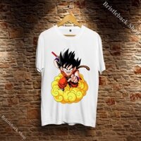 Áo Unisex Kid Goku Dragon Ball nam giá rẻ mềm mại trẻ trung phong cách cổ tròn O12DB160