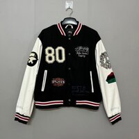 Áo varsity jacket STUSSY OUR LEGACY cao cấp, Áo khoác bóng chày STUSSY thêu họa tiết phong cách trẻ trung năng động