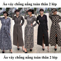 Áo Váy Chống Nắng Toàn Thân 2 Lớp