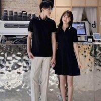 Áo váy thun đôi, đồ đôi nam nữ, áo tình nhân kiểu đơn giản (có big size)