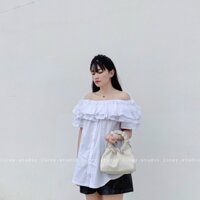 Áo váy trễ vai bèo