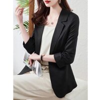 Áo Vest Blazer dáng dài tay lỡ gập 2 túi ốp SLINEN, chất vải Linen bột Premium, form vest dài trẻ trung.
