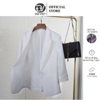 Áo vest/ blazer nữ dày dặn form chuẩn, thiết kế tay lỡ cổ ve vuông trẻ trung, sanh chảnh, thanh lịch, quý phái