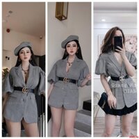 ÁO VEST CARO MẪU ĐẸP- ÁO DẠ KÈM TURBAN