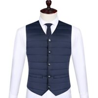 Áo vest cotton đáy nam mặc bên trong, áo vest ngắn mùa đông, áo vest nam, ấm áp không tay bó sát