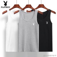 [Áo Vest Cotton nguyên chất dành cho người cao tuổi trung niên] [Phong cách Seckill] Áo Vest nam Playboy Cotton nguyên chất Skinny Thể thao mặc bên trong Áo lót nam không tay đáy Áo lót màu trắng mùa hè