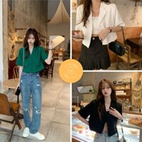 Áo vest croptop lửng , áo blazer kiểu dáng lửng