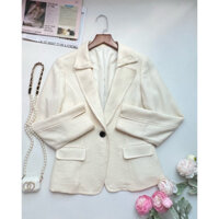 Áo vest dạ 2hand màu kem made in Japan