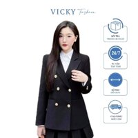 Áo vest dạ hàng may thủ công 2 lớp chắc chắn, khuy áo đẹp, lên form chuẩn, áo đẹp cho nàng ngày giao mùa có bigsize