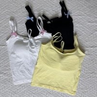 Áo Vest Dây Nơ Nữ Slim Fit Với Ngọt Ngào Spice Không Tay Top 2025 Mẫu Mới