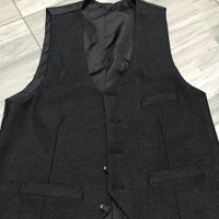 Áo vest ghi lê nam trung niên 3 màu  đen , kẻ , vàng hàng đẹp - Đen,4