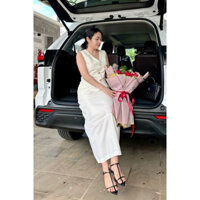 Áo vest gile màu trắng kem