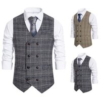 Áo Vest Kẻ Sọc Mỏng Anh Trưởng Thành Ổn Định Lặp Lại Cổ Kẻ Sọc Áo Vest Đôi