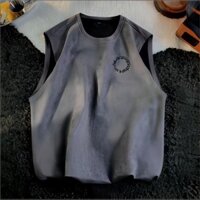 [Áo Vest Không Tay] Kích thước Lớn 150kg Áo Thể Thao Retro Dành Cho Nam Áo T-Shirt Không Tay Mùa Hè Phong Cách Mỹ Đa Năng Áo Sinh Viên Áo Tank Top Bóng Rổ