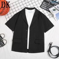 Áo vest nam blazer ngắn tay màu đen cực cá tính LZB0014 - DUKI STORE