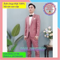 Áo vest nam công sở cao cấp, vải cotton sang trọng, màu hồng lịch lãm dành cho buổi dự tiệc và hội nghị