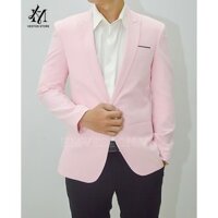 Áo vest nam màu hồng nhạt form ôm body