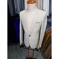 Áo vest nam màu kem nhạt form ôm hàn quốc chất vải mềm mịn