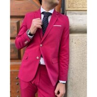 Áo vest nam phong cách hàn quốc dáng ôm body màu đỏ