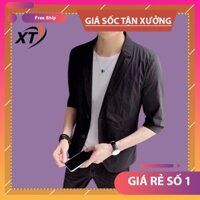 ÁO Vest nam tay lỡ thiết kế cao cấp mềm mát tôn dáng trẻ trung  thanh lịch, chỉn chu sad T8