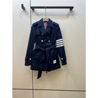 Áo vest nữ/ áo blazer 3 kẻ sọc tay áo thời trang cao cấp Thom Browne TB