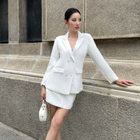 ÁO VEST NỮ ÁO BLAZER CHIẾT EO Đệm vai, nút bọc, form chuẩn đi làm đi chơi LB03