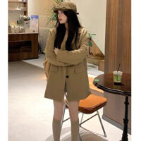 Áo Vest Nữ, Áo Khoác Blazer  Form Rộng Thời Trang Vintage Phối Đồ Siêu Hot Hit, Phong Cách Trẻ Trung