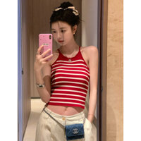 Áo vest nữ đan len Fan Zhiqiao Hot Girl, áo ngắn ôm sát, áo khoác ngoài sexy không lưng, áo không lưng sexy Ji Ji cho nam, lưu ý AR1A