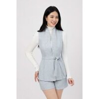 Áo vest nữ FIONA sát nách cổ leo áo khoác nữ xẻ thân trước trẻ trung phù hợp đi làm đi chơi F650281