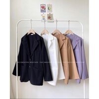 áo vest nữ hàn quốc dáng suông chất cao cấp 4 màu sang chảnh