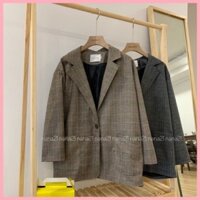 Áo vest nữ kẻ caro 2 lớp