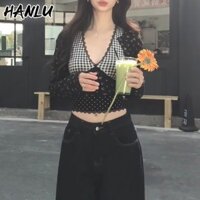 Áo Vest nữ màu đen yếm Slim Top