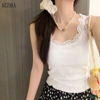 Áo Vest Nữ Ren Nhỏ Sling Vest Giảm Béo Cơ Thể Bên Trong Không Tay Ngắn Top