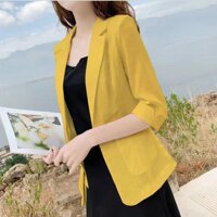 Áo vest nữ tay lỡ phong cách Hàn Quốc AH05 - VÀNG - XL