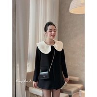 Áo vest phối cổ bèo điệu đà dáng suông xinh xỉu
