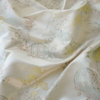 Áo vest quạt tròn phong cách Trung Quốc mới, vải jacquard cổ điển, vải cheongsam mềm mại