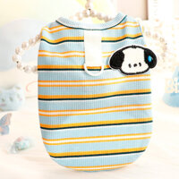 Áo vest sọc nhiều màu áo chó quần áo cho chó quần áo cho mèo quần áo thú cưng